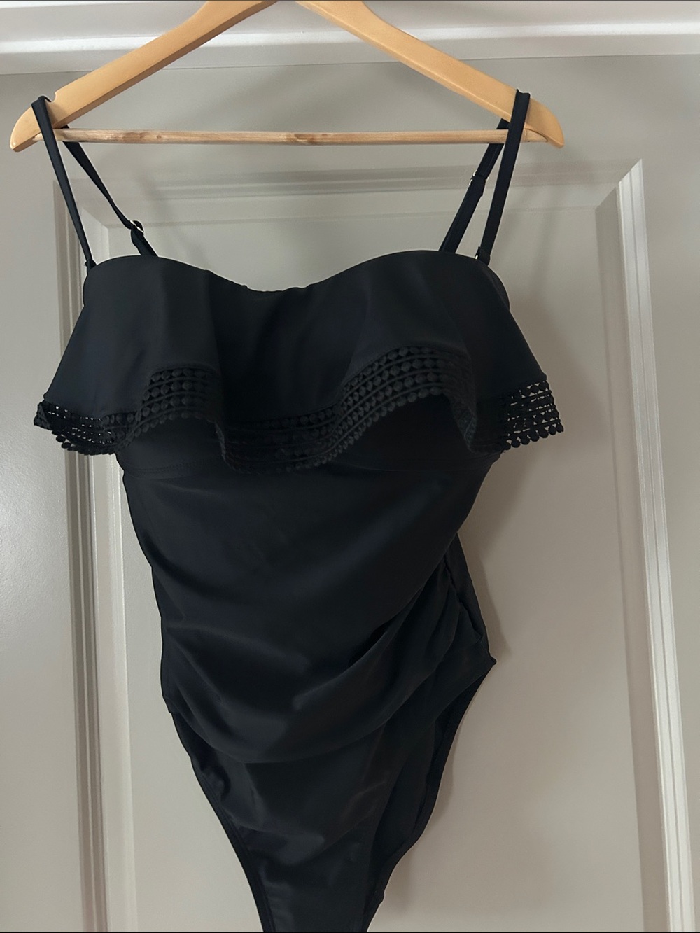 Target Black Ruffle One-Piece Swimsuit
